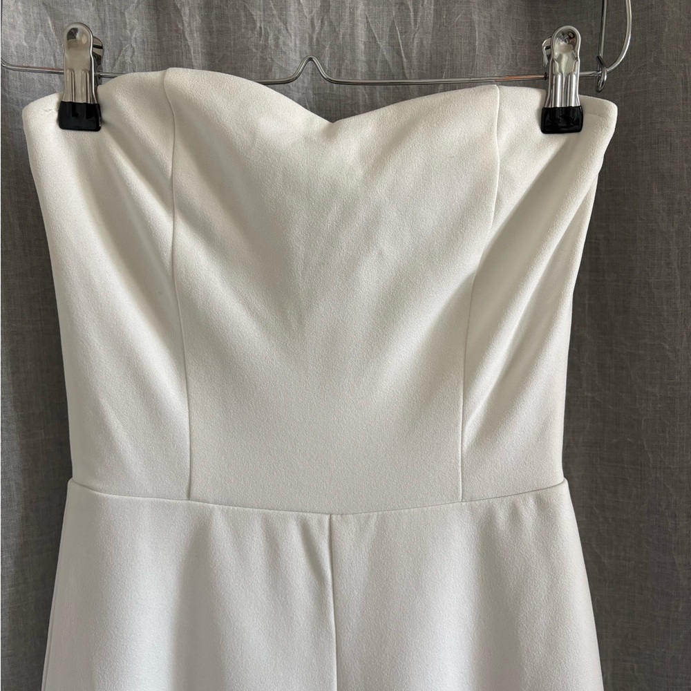 Lulus Chic White Strapless Jumpsuit size xs - Picture 4 of 9